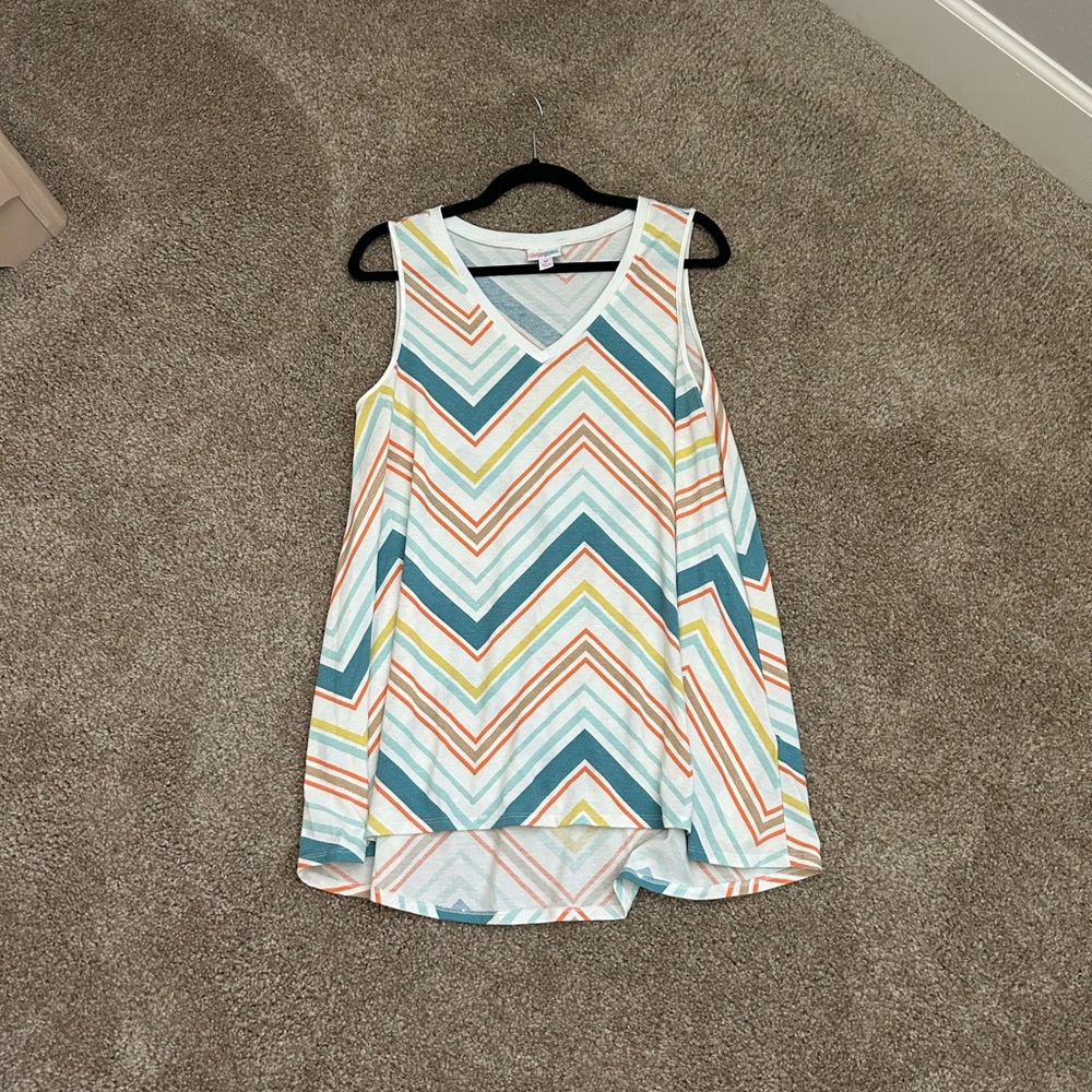LuLaRoe Chevron Kristina Tank Top